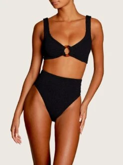 Hunza G: Nadine High-Waisted Bikini Set - Black -Azaleas Nyc Store NadineBikiniCrinkleBlack ecom FC 1800x1800 3aa7aa7a 6140 4f01 8d81 4b8a65b62731
