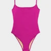 Nu Swim: Noodle Thin Strap One Piece - XL, Last One! -Azaleas Nyc Store NoodleSuit Fuchsia