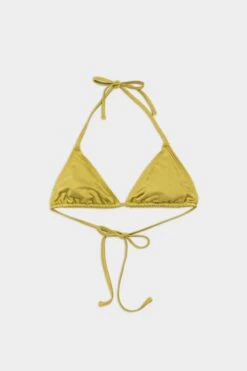Nu Swim: Drip Tie Bikini Top - L, Last One! 5 Nu Swim: Drip Tie Bikini Top - L, Last One! -Azaleas Nyc Store NuSwim S63DripTop Sulfur