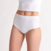 Skin: Gemma Organic Cotton Full Cut Panty - White