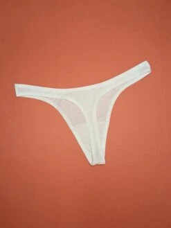 Skin: Graysen Organic Cotton Thong - White -Azaleas Nyc Store PXL 20230714 172031981