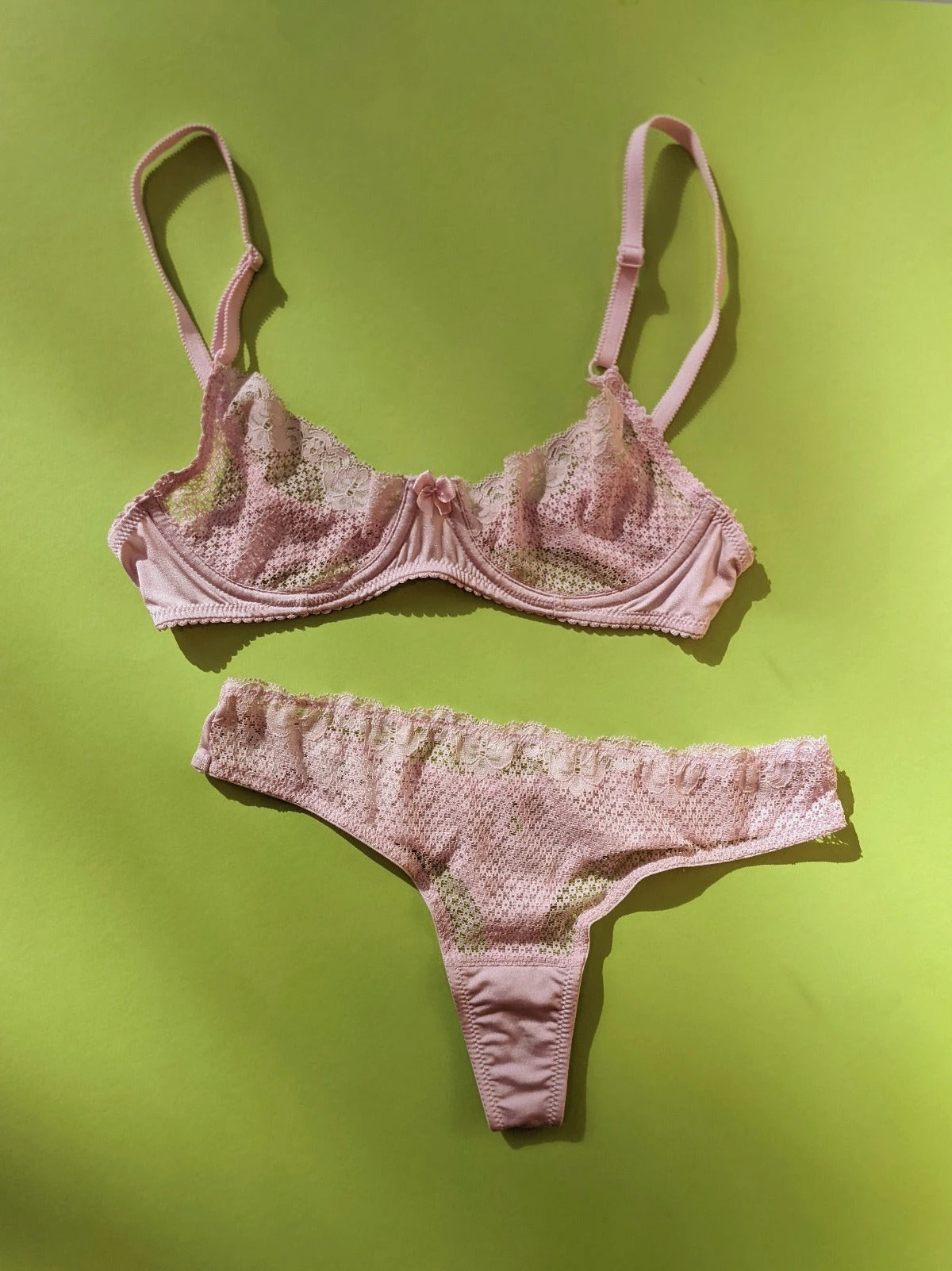 Duet by Timpa: Lace Demi Bra - Pink Duet By Timpa: Lace Demi Bra - Pink -Azaleas Nyc Store PXL 20230821 210420580 2