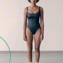 Nu Swim: Pistachio Scoop Back One Piece - Black -Azaleas Nyc Store S2 BLK WEB 967x1450 crop center faf606fd 68d9 4276 9e29 b223c321f64c