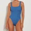 Hunza G: Square Neck One Piece - Metallic Denim -Azaleas Nyc Store SQUARENECKSWIMMETALLICCRINKLEMETALLICDENIM FC 1800x1800 655764ac 8476 4ec9 9a7b d83f2bea7d7d