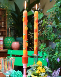 Talking Tables: 3D Citrus Taper Candles