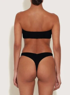 Hunza G: Tina Strapless Bikini Set - Black -Azaleas Nyc Store TINABIKINI BLACK BC