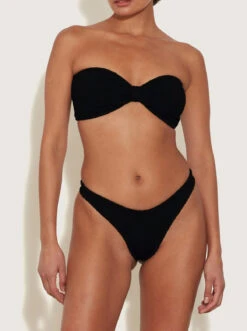 Hunza G: Tina Strapless Bikini Set - Black -Azaleas Nyc Store TINABIKINI BLACK FC