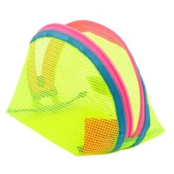 Mokuyobi: Mesh Bump Case - Zest -Azaleas Nyc Store Zest Mesh Bump Zip Case 2