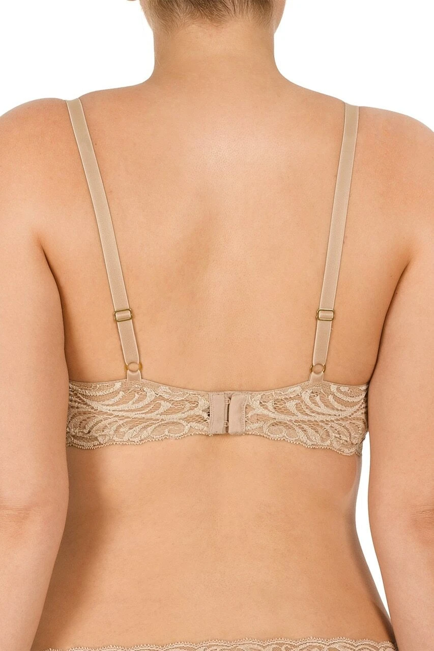 Natori: Feathers Contour Plunge Padded T-Shirt Bra - Cafe Natori: Feathers Contour Plunge Padded T-Shirt Bra - Cafe -Azaleas Nyc Store