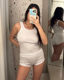 Calomel: Sumaq Short - White -Azaleas Nyc Store arami1 1