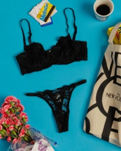 Clo: Fortuna Lace Adjustable String Thong - Black -Azaleas Nyc Store azaleas 053122 014.crop 1200x1500 31ffaedd 3ddb 4bee 8450 2ca37171142c