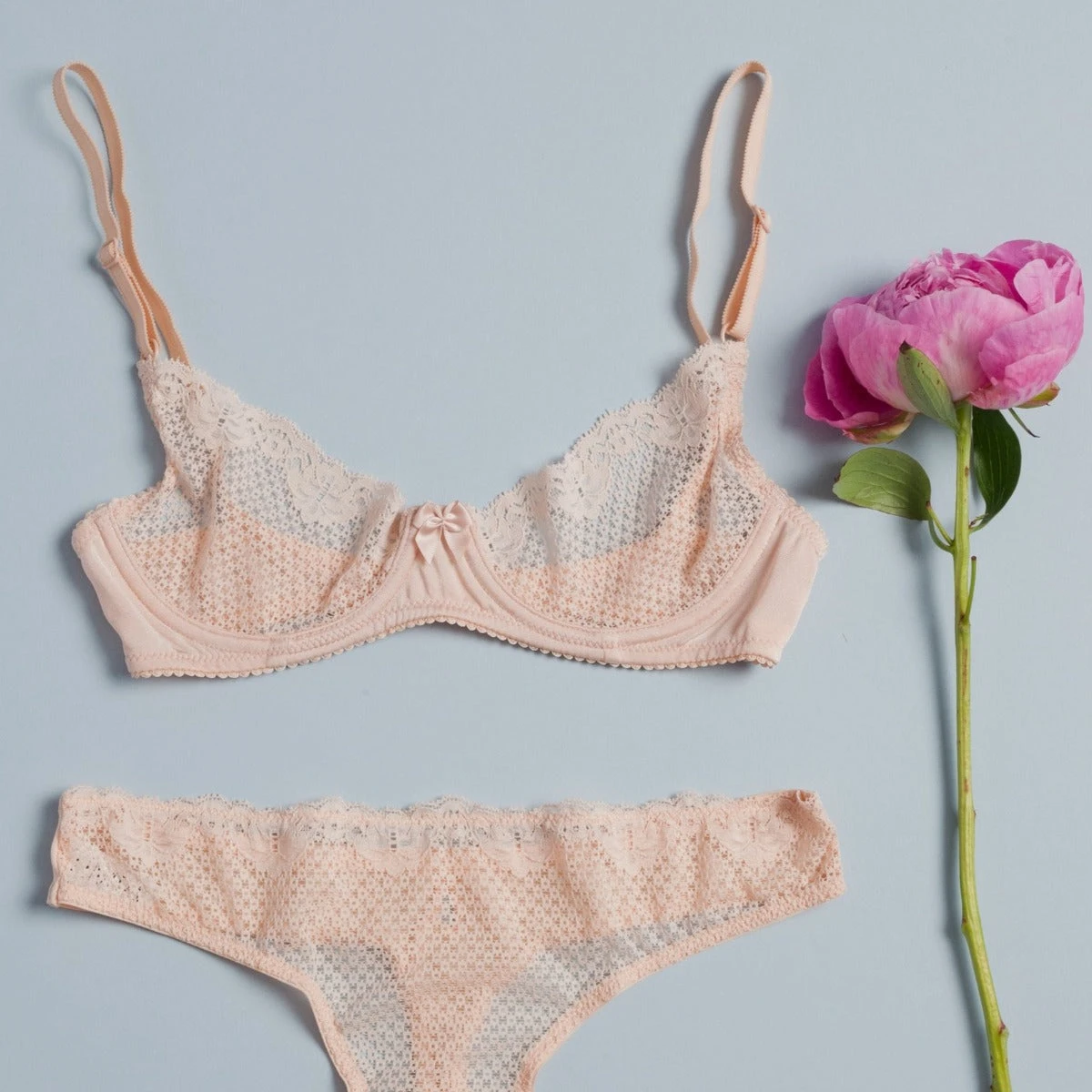 Duet By Timpa: Lace Demi Bra - Beige Duet By Timpa: Lace Demi Bra - Beige -Azaleas Nyc Store azaleas 053122 051.crop