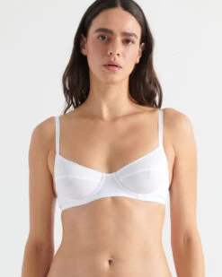 Araks: Beau Cotton Underwire Bra - White -Azaleas Nyc Store beau bra white