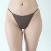Non Private: String Bikini Brief - Brown -Azaleas Nyc Store bikini brw f