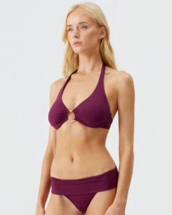 Melissa Odabash: Brussel Halter Underwire Bikini Top - Bordeaux -Azaleas Nyc Store brussels bordeaux bikini model 2025 F bb0821c4 2f76 4e99 ad1b 83c1f9be096e