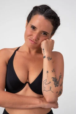 La Fille D'O: Changes Mono Wire Bikini Top - Black