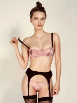 Fleur Du Mal: Satin Top Stitch Garter Belt - Black -Azaleas Nyc Store core10 2200x2200 crop center 13271153 f711 44f9 b7b8 fff7ef9100c5