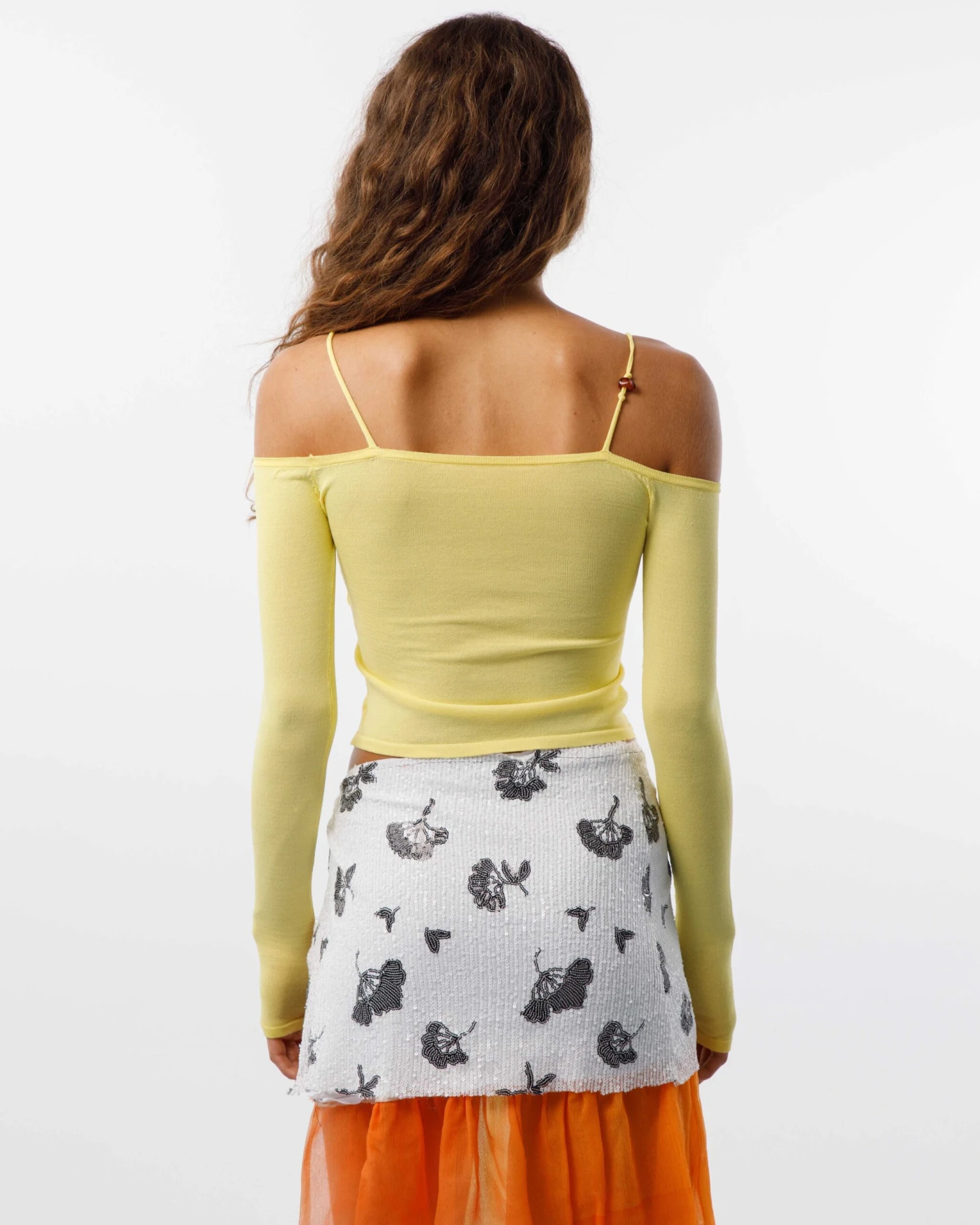 Caro Luna: Vera Knitted Top - Yellow Caro Luna: Vera Knitted Top - Yellow -Azaleas Nyc Store falda3 scaled