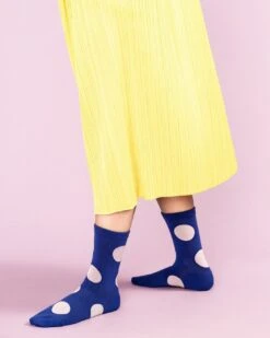 Hansel From Basel: Rie Crew Sock - Cobalt