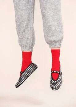 Hansel From Basel: Trouser Crew Sock - Candy Apple -Azaleas Nyc Store hfb 101504 trouser crew candy apple 0502