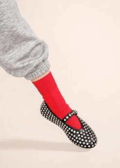 Hansel From Basel: Trouser Crew Sock - Candy Apple