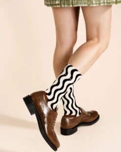 Hansel From Basel: Riri Crew Sock - White