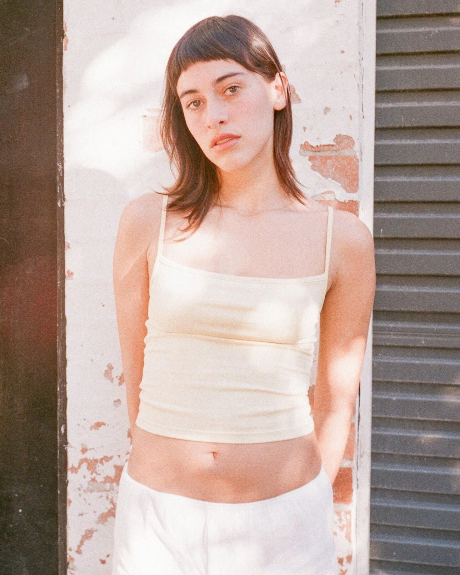Non Private: Square Neck Camisole - Lemon Non Private: Square Neck Camisole - Lemon -Azaleas Nyc Store lemonsinglet01