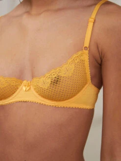 Duet By Timpa: Lace Demi Bra - Marigold 8 Duet By Timpa: Lace Demi Bra - Marigold -Azaleas Nyc Store marib 1