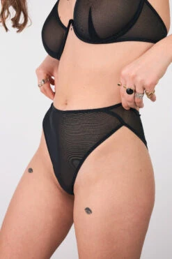 La Fille D'O: Savage High-Cut Brief - Black 4 La Fille D'O: Savage High-Cut Brief - Black -Azaleas Nyc Store medium savageblack irma1