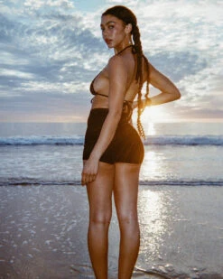 Gil Rodriguez: Benton Hot Short - Black -Azaleas Nyc Store mini short black 2 1206x1800 261a5e28 73f2 4c8d 87e6 58aa173e4b92