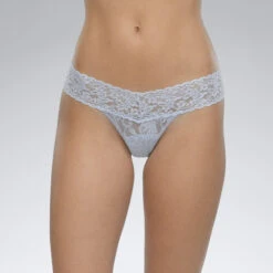 Hanky Panky: Lace Low Rise Thong - Fashion Colors 9 Hanky Panky: Lace Low Rise Thong - Fashion Colors -Azaleas Nyc Store periwinkle