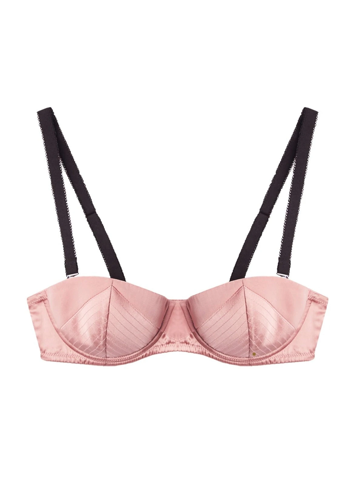 Fleur du Mal: Satin Top Stitch Convertible Bra - Rose Fleur Du Mal: Satin Top Stitch Convertible Bra - Rose -Azaleas Nyc Store satinconvertiblebrarosepinkflat1 2200x2200 crop center 200cc485 7d5b 4682 9d6c 939fd03654bb