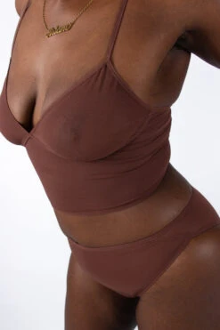 La Fille D'O: Savage High-Cut Brief - Chocolate -Azaleas Nyc Store sav choc 4