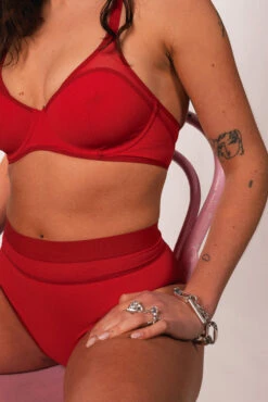 La Fille D'O: Georges Balconnet Bikini Top - Red