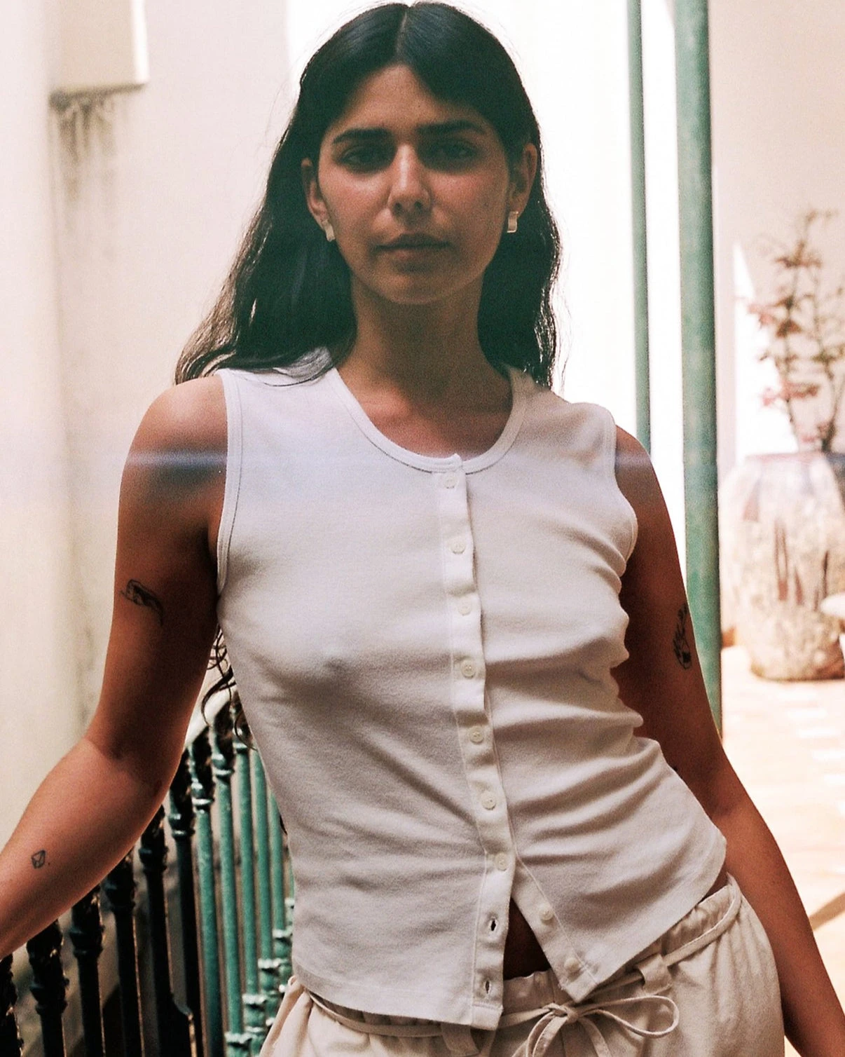 Gil Rodriguez: Sophie Sleeveless Cardigan - White Gil Rodriguez: Sophie Sleeveless Cardigan - White -Azaleas Nyc Store sophie sleeveless top 8 1206x1800 0c04b472 7b6b 4f16 a2ff 04f66b29c198