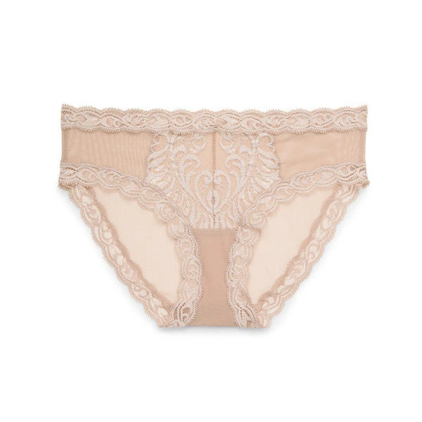 Natori: Feathers Hipster Brief - Cafe Natori: Feathers Hipster Brief - Cafe -Azaleas Nyc Store sq feather hpster cafe flat