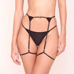Marika Vera: Moore Garter Belt - Black 7 Marika Vera: Moore Garter Belt - Black -Azaleas Nyc Store sq moore thong garter blck front 3f29d0af 1efd 434f 9f37 2065de27b679