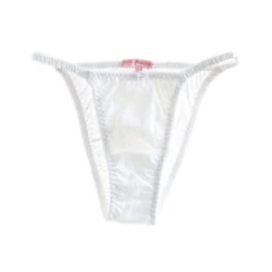 Hello Beautiful: Romance String Panty - White 6 Hello Beautiful: Romance String Panty - White -Azaleas Nyc Store sq romancestring white flat