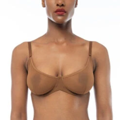 Ownbrown: Underwire Mesh Bra - Bintu -Azaleas Nyc Store sq uw bintu front