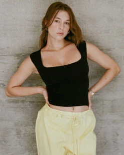 Gil Rodriguez: El Tigre Everyday Top - Black 4 Gil Rodriguez: El Tigre Everyday Top - Black -Azaleas Nyc Store tigretop blk2