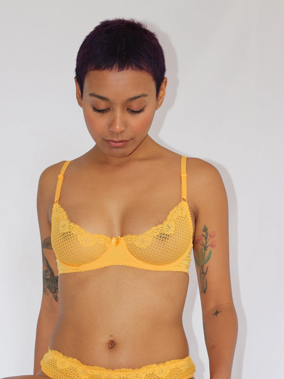 Duet By Timpa: Lace Demi Bra - Marigold Duet By Timpa: Lace Demi Bra - Marigold -Azaleas Nyc Store timpa m1
